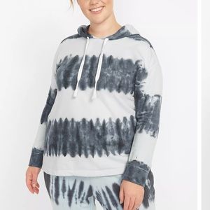 Lane Bryant French Terry Striped Hooded Sweatshirt Plus Size 18/20 NWT